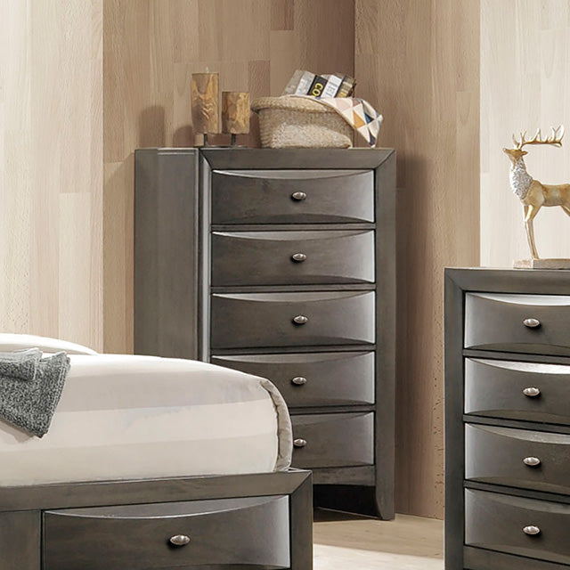 Zosimo Storage Bedroom Collection - Chest / Gray