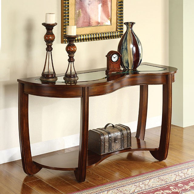 Crystal Falls Dark Cherry Collection - 3D Falls Sofa Table