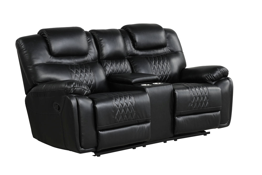 Galveston 3PC Oversized Reclining Set — Drop-Down Cupholders & Swivel Recliner