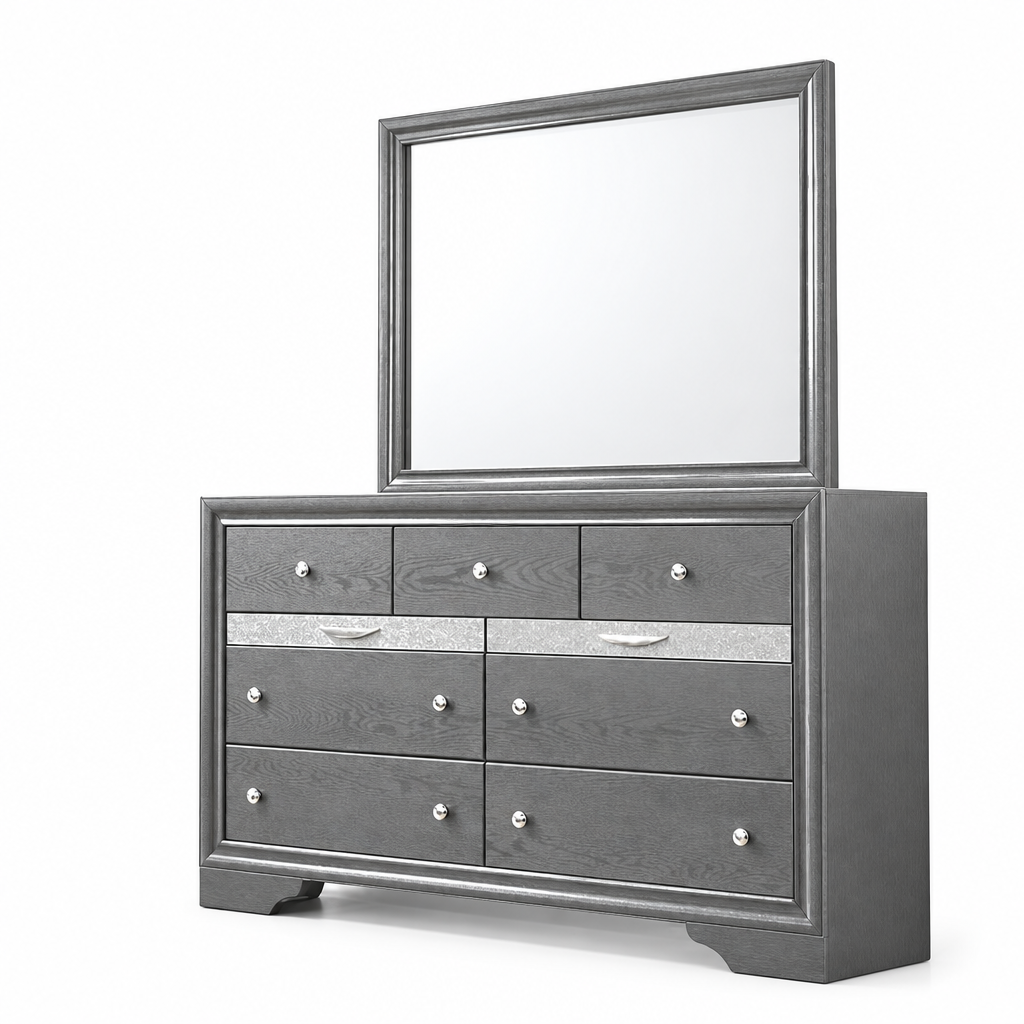 Chrissy Glamorous Bedroom Collection - Gray