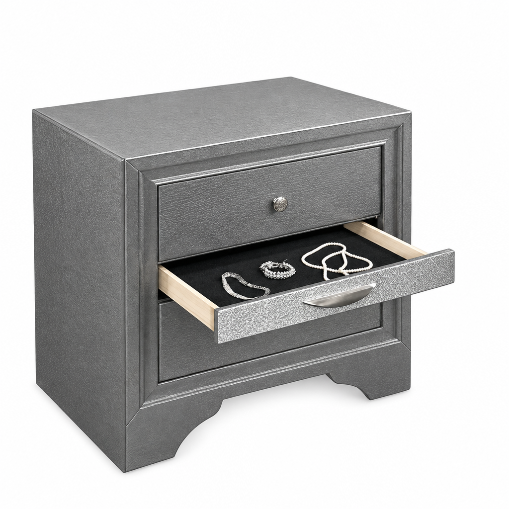 Chrissy Glamorous Bedroom Collection - Gray