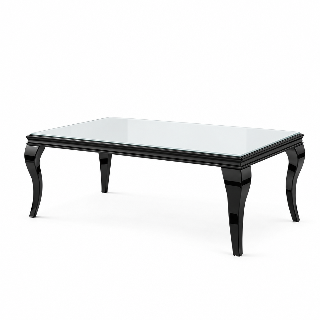 Wetzikon Glass & Metal Living Collection - Black