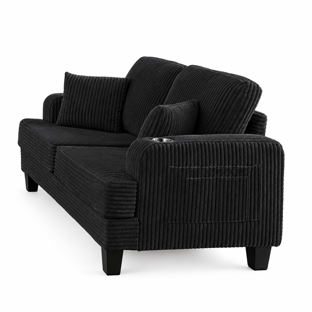Moretaine Corduroy Collection - Black