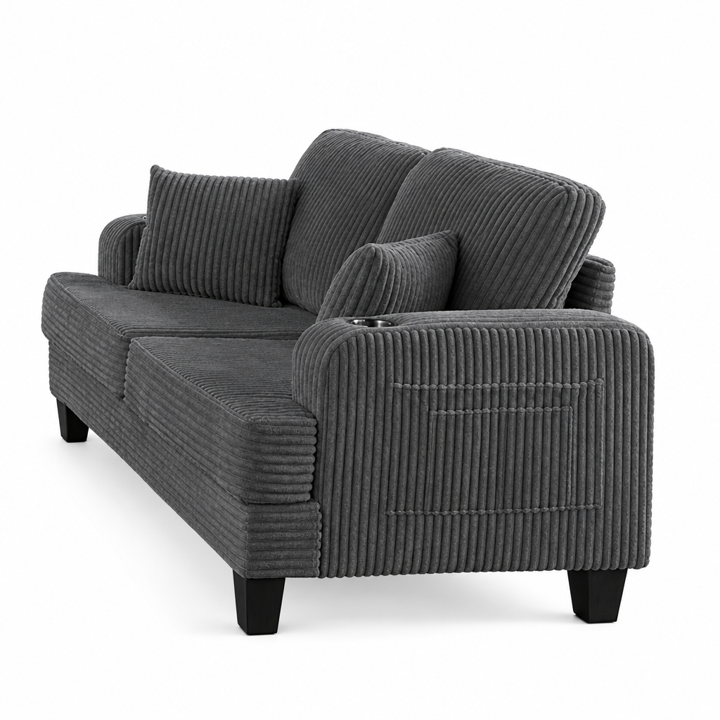 Moretaine Corduroy Collection - Dark Gray