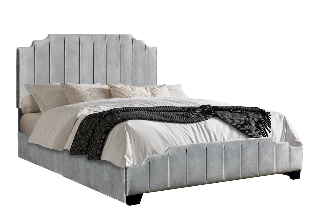HH970 Queen Platform Bed — Side Drawer Storage