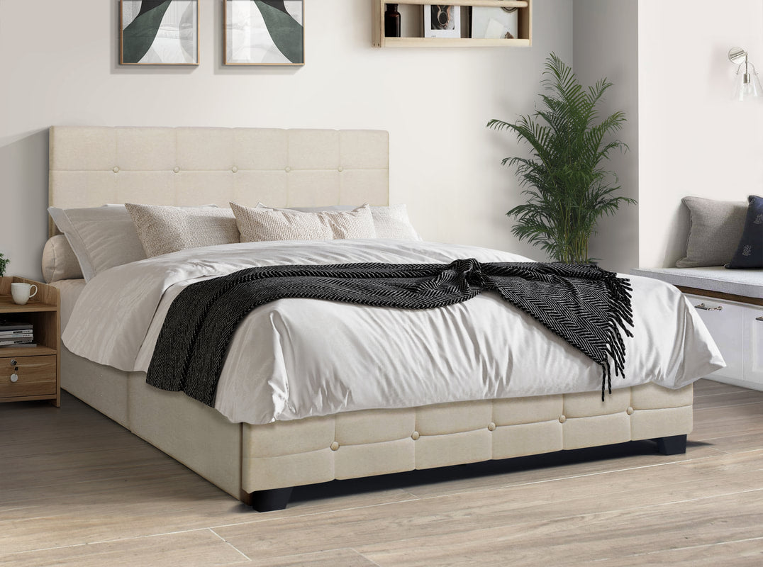 HH995 Platform Bed — Side Drawer Storage, Full to King