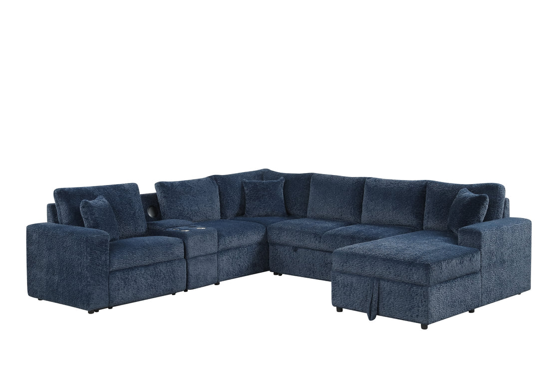 Hunter Sectional — Bluetooth Speaker & Pull-Out Bed