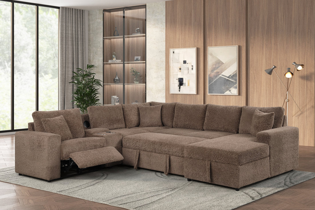 Hunter Sectional — Bluetooth Speaker & Pull-Out Bed