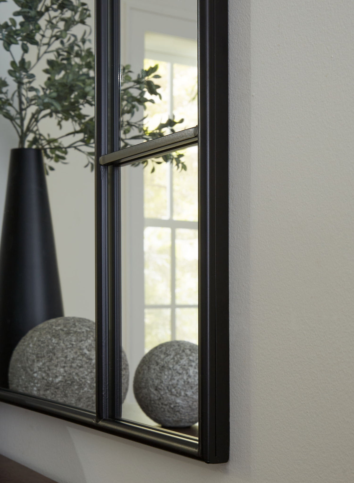 Evengton - Accent Mirror - Black — view 5