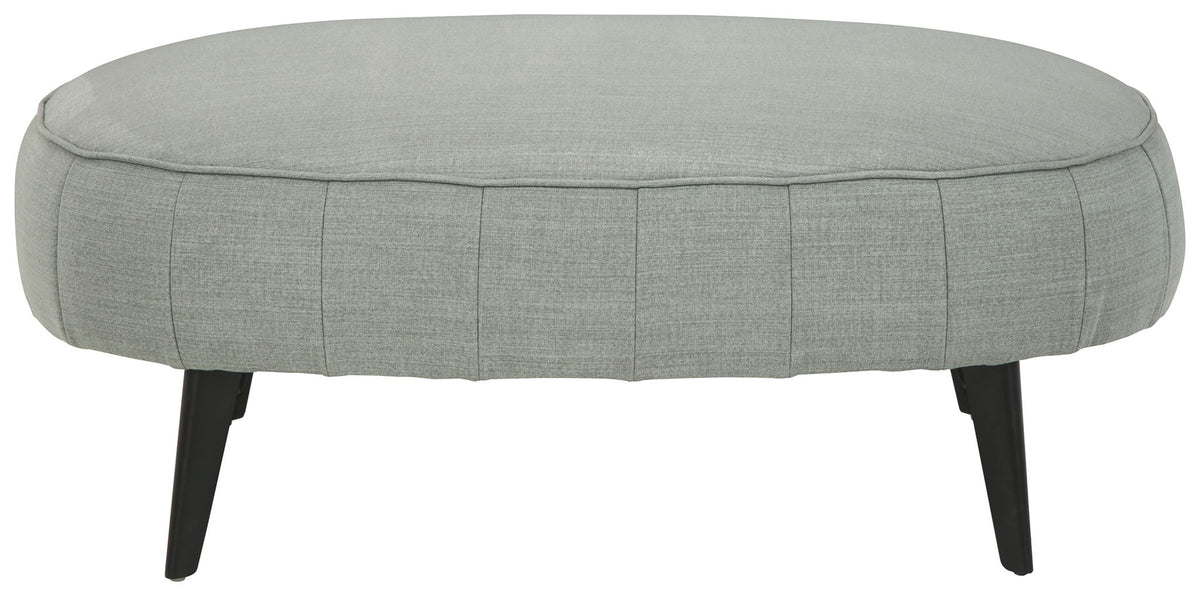 Hollyann - Oversized Accent Ottoman - Gray — view 3