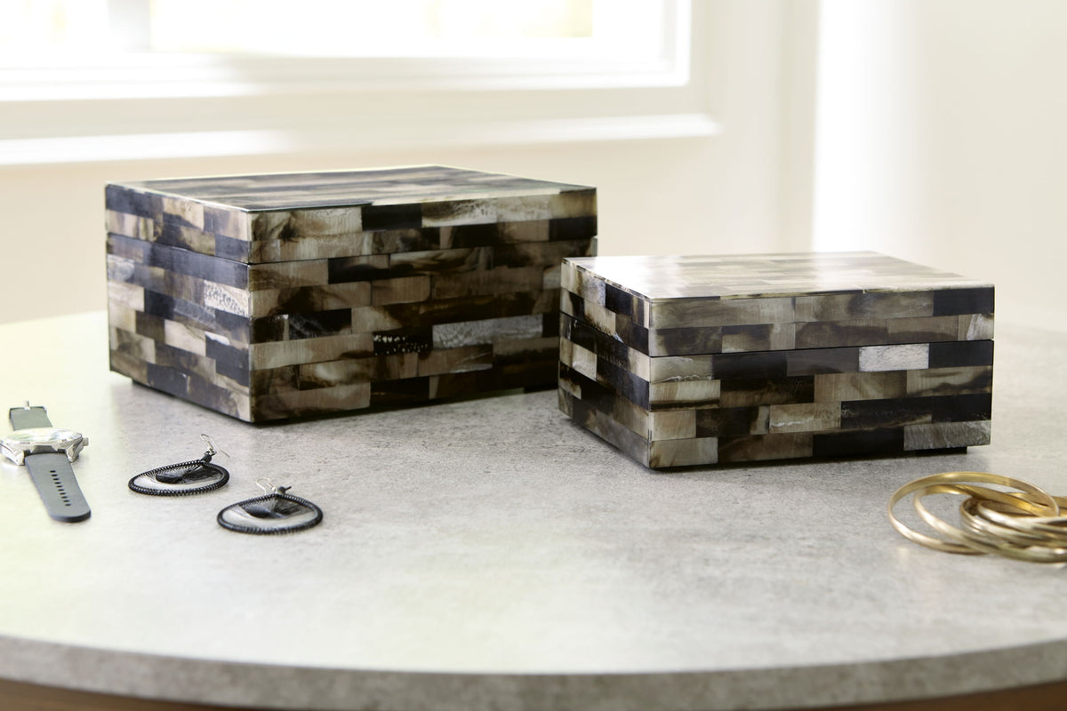 Ellford - Box Set (Set of 2) - Black / Brown / Cream — view 2