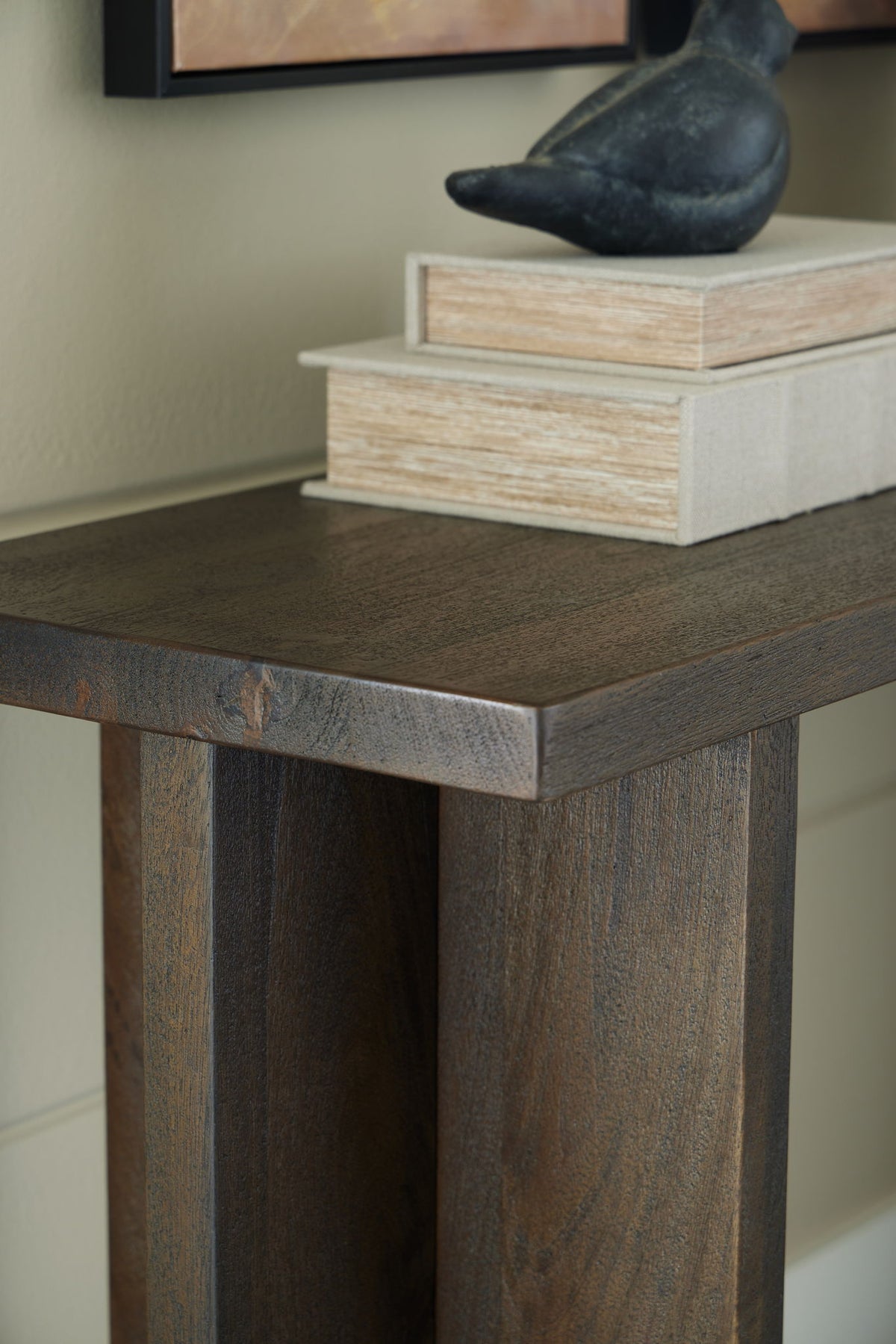 Jalenry - Console Sofa Table - Grayish Brown — view 5