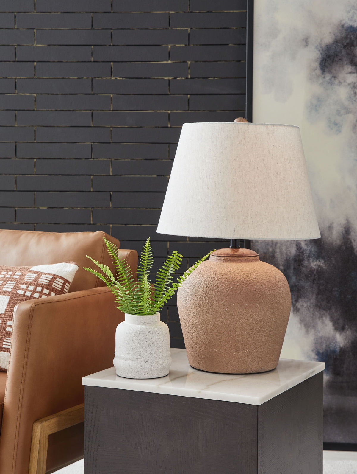 Scantor - Metal Table Lamp - Rust — view 2