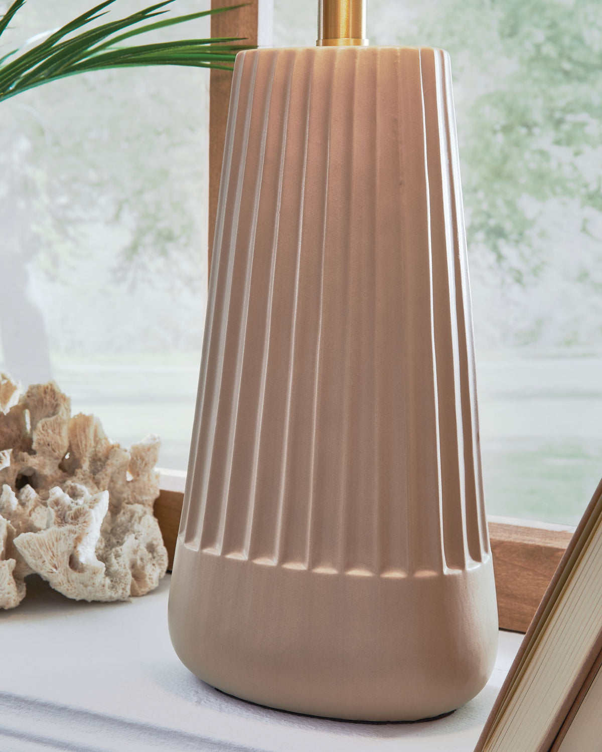 Dellner - Ceramic Table Lamp - Mocha — view 3