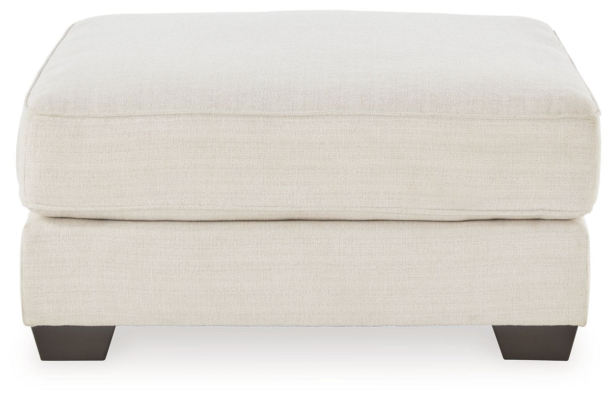 Lerenza - Oversized Accent Ottoman - Birch — view 3