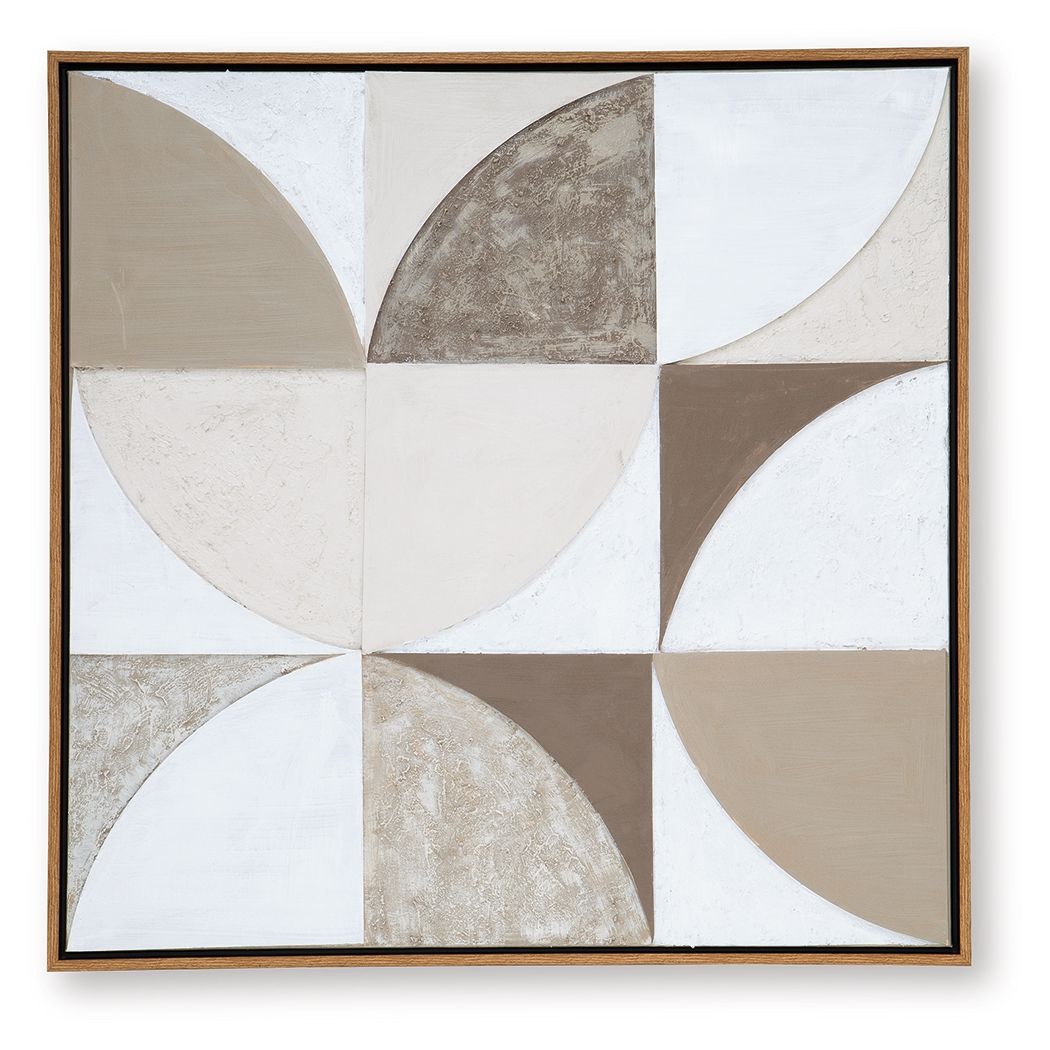 Harelman - Wall Art - Tan / Taupe / White — view 6