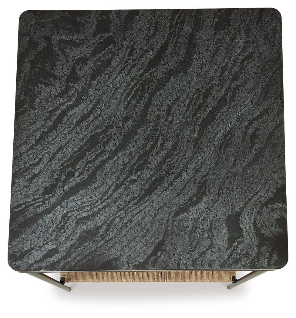 Minrich - Accent Table - Black / Natural — view 4