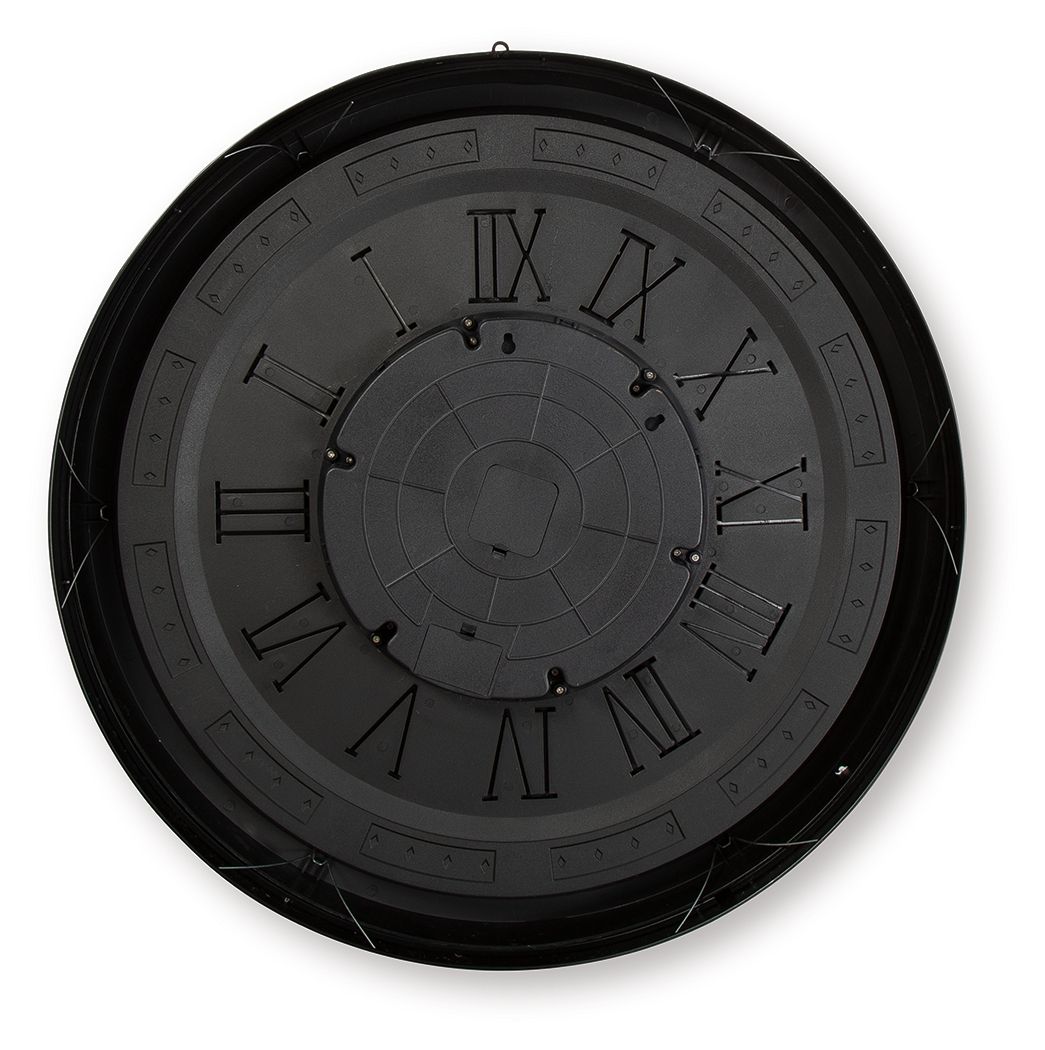 Dairton - Wall Clock - Black / Gold Finish — view 4