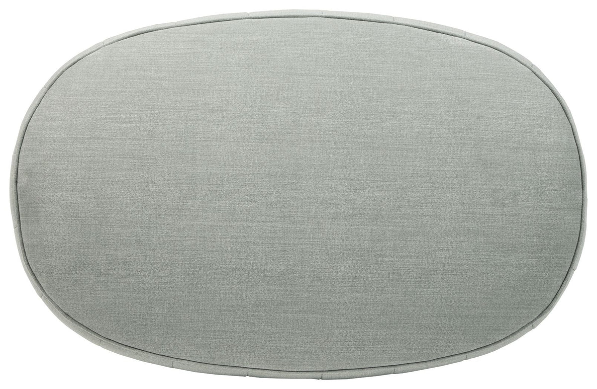 Hollyann - Oversized Accent Ottoman - Gray — view 5
