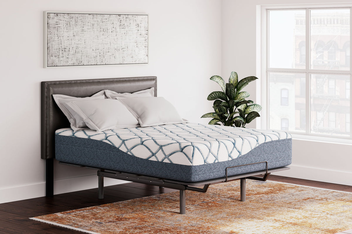 14 Inch Chime Elite 2.0 - California King Mattress - White / Blue — view 9