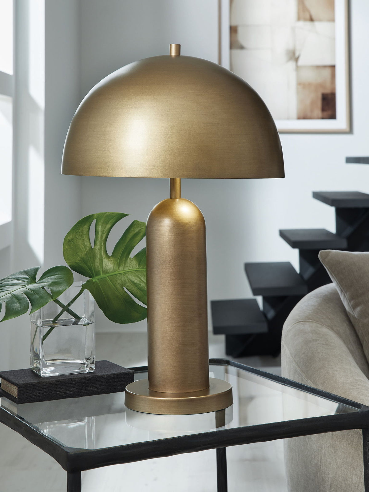 Wendfield - Metal Table Lamp - Antique Gold Finish — view 2