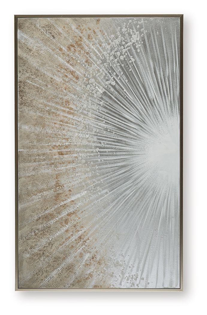 Waldard - Wall Art - Gray / Taupe / White — view 4