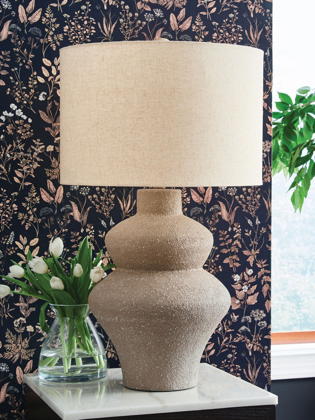Jossleigh - Metal Table Lamp - Beige — view 2