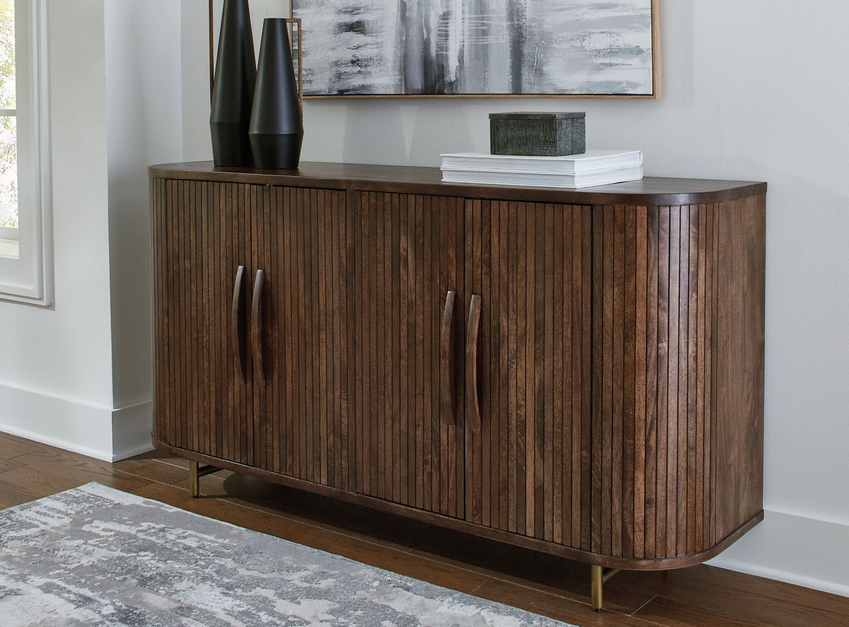 Amickly - Accent Cabinet - Dark Brown — view 2
