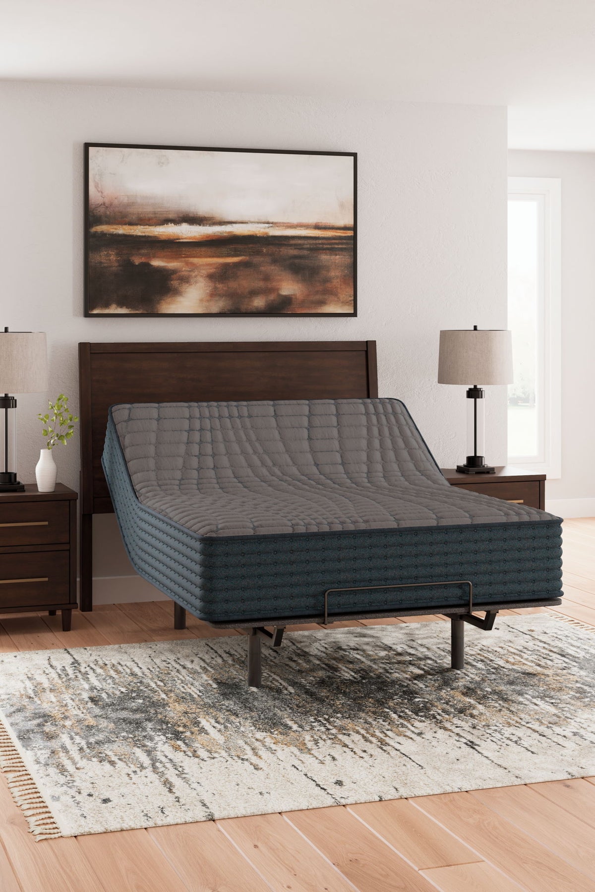 Gray 1200 Hybrid - King Mattress - Gray — view 10
