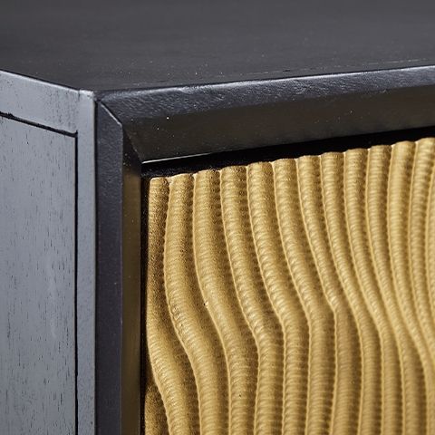 Tayner - Accent Cabinet - Black / Gold Finish — view 7