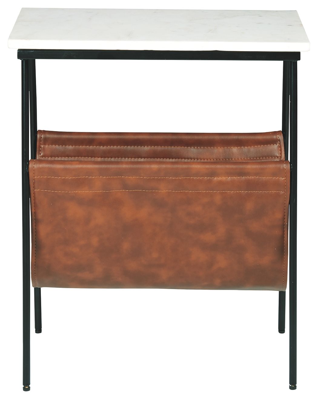 Etanbury - Accent Table - Brown / Black / White — view 3