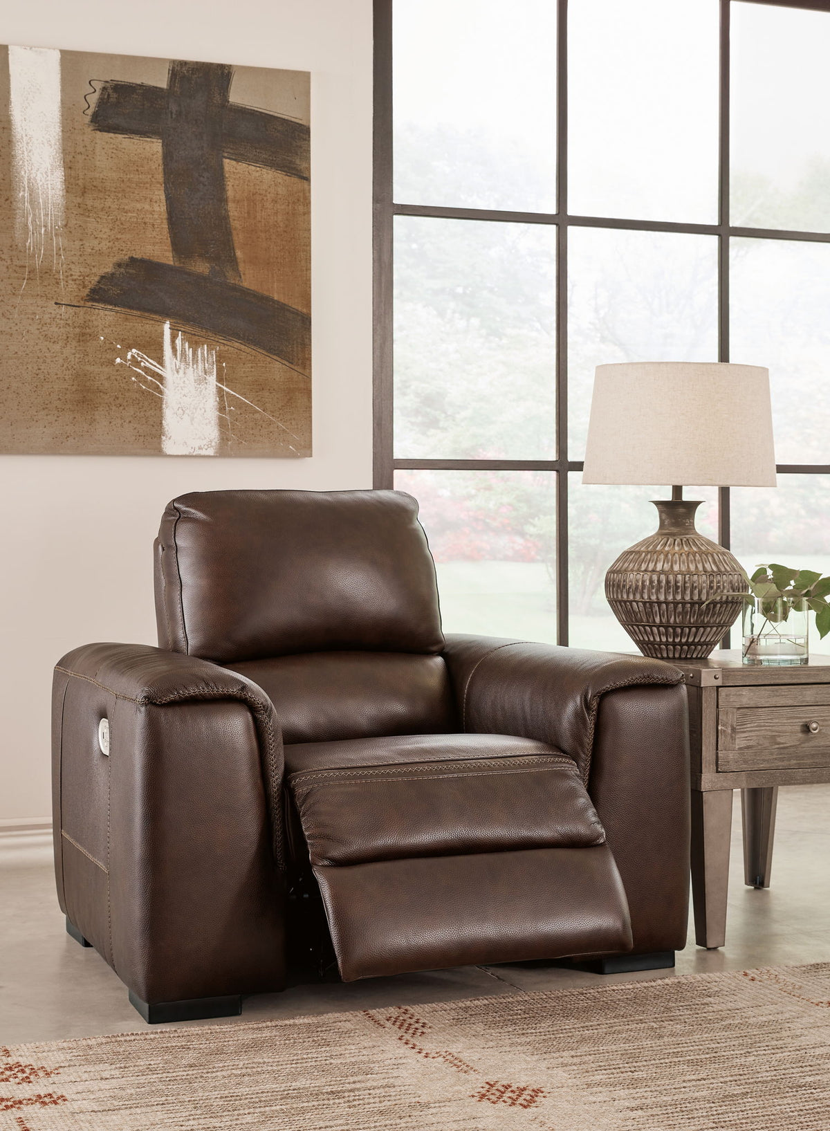 Alessandro - PWR Recliner/Adj Headrest - Walnut — view 8