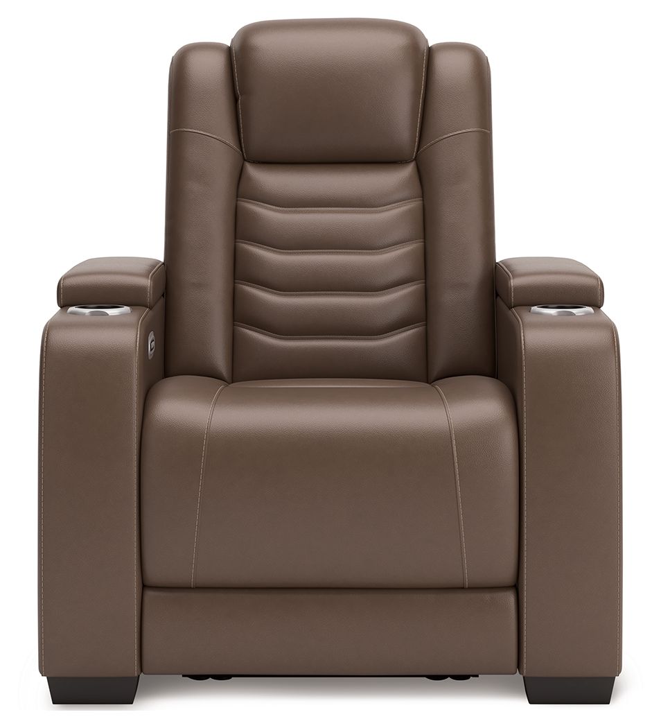 High Impact - Power Recliner / Adj Headrest - Tobacco — view 4