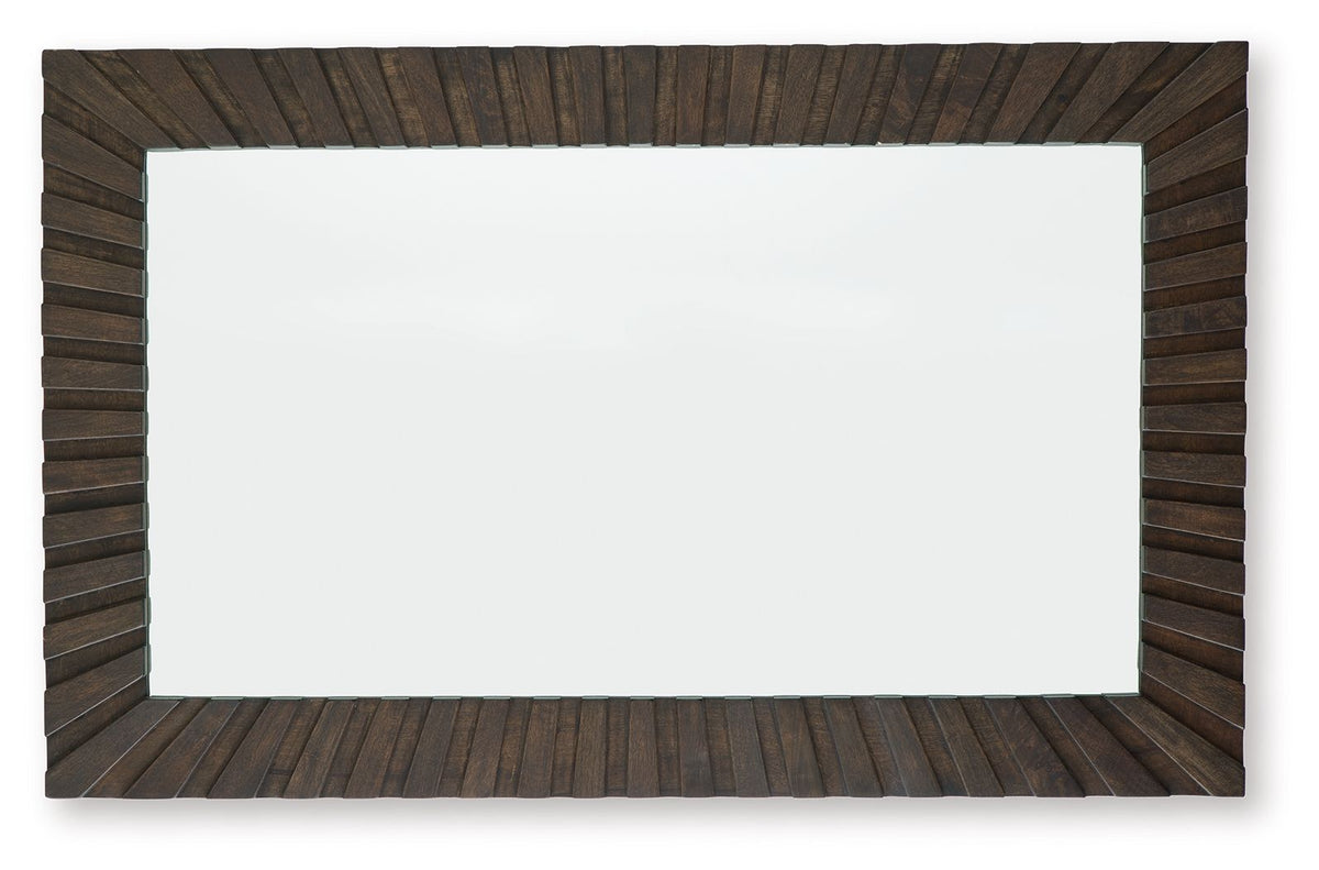 Advin - Accent Mirror - Dark Brown — view 4