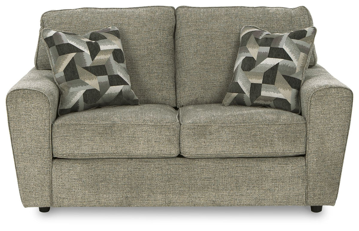 Cascilla - Loveseat - Light Gray — view 3