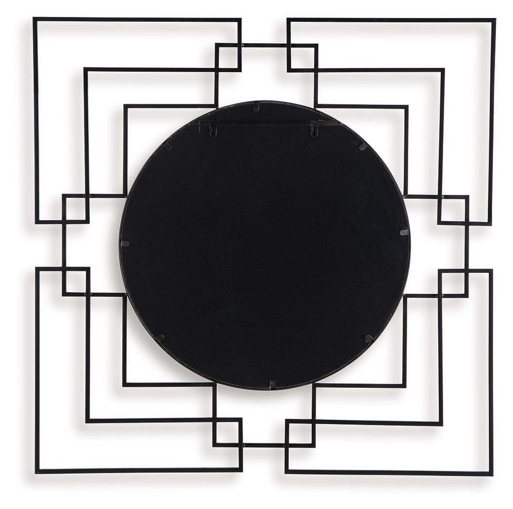 Oceanal - Accent Mirror - Black / Gold Finish — view 4