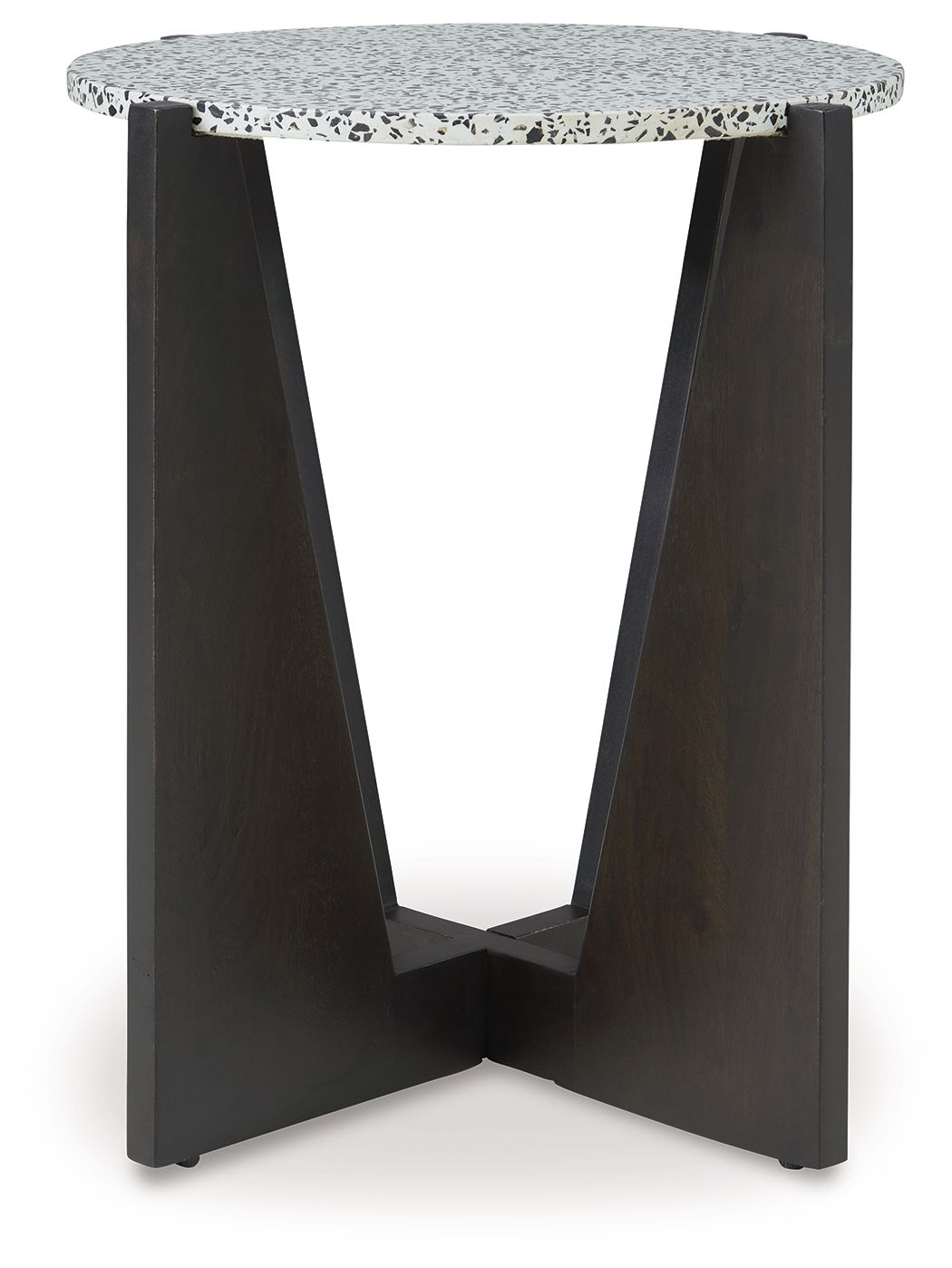 Tellrich - Accent Table - Black / White — view 3