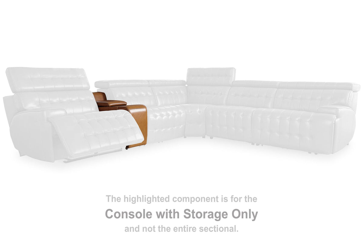 Temmpton - Console With Storage - Chocolate — view 2