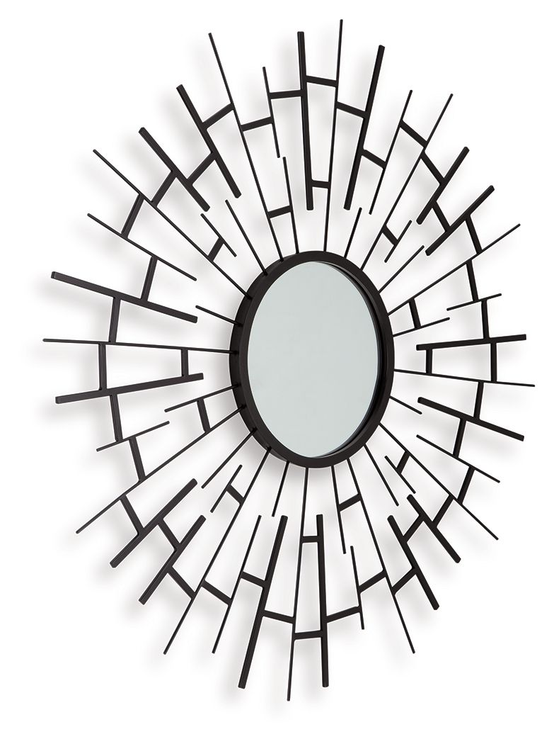 Garrenworth - Accent Mirror - Black — view 3