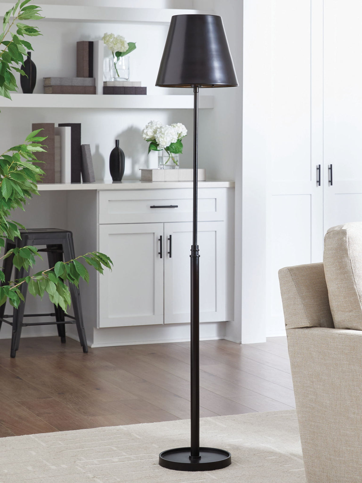 Wimner - Metal Floor Lamp - Antique Bronze Finish — view 2