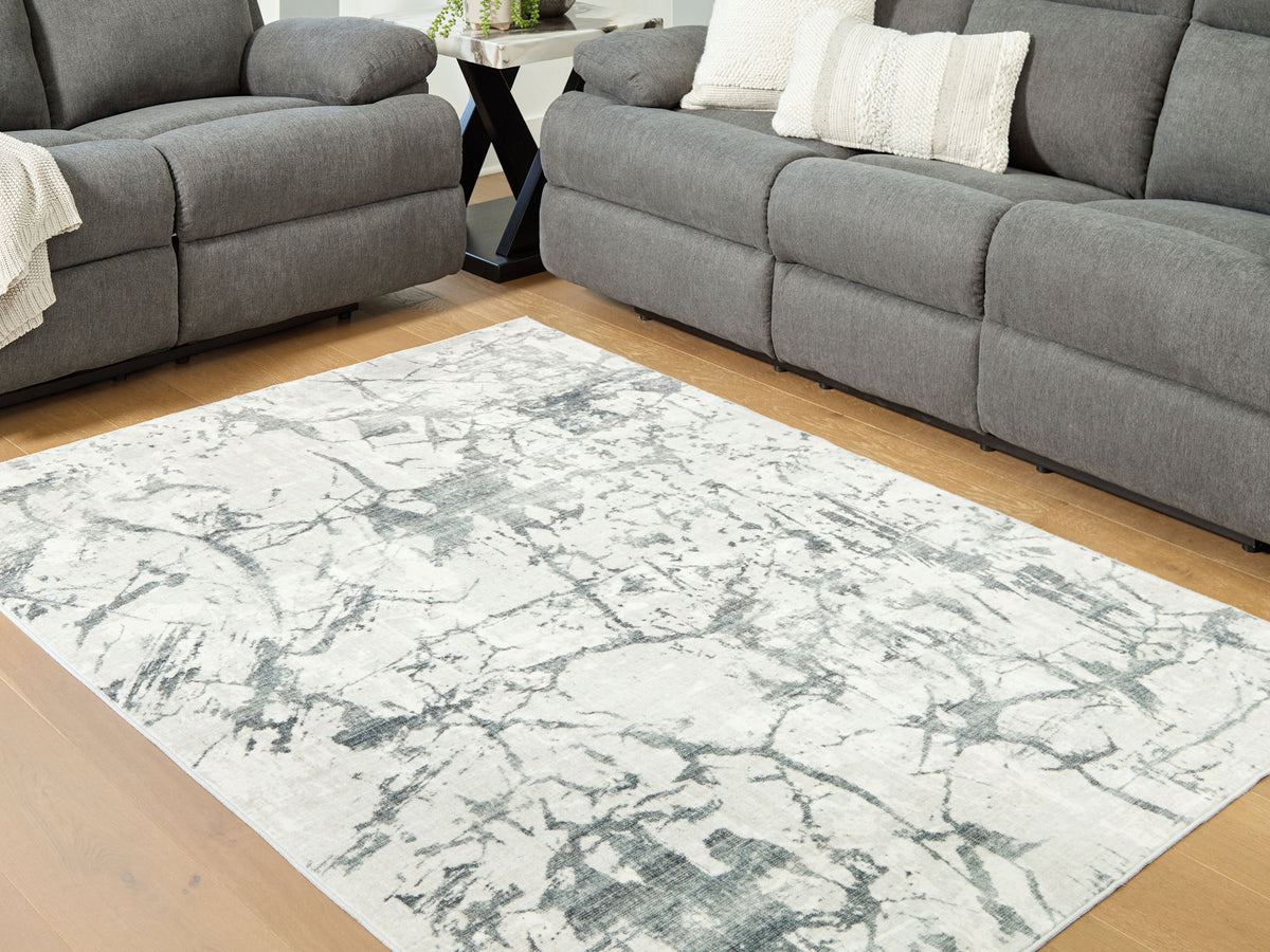 Tobinbury - 5' x 7' Washable Rug - Gray — view 2