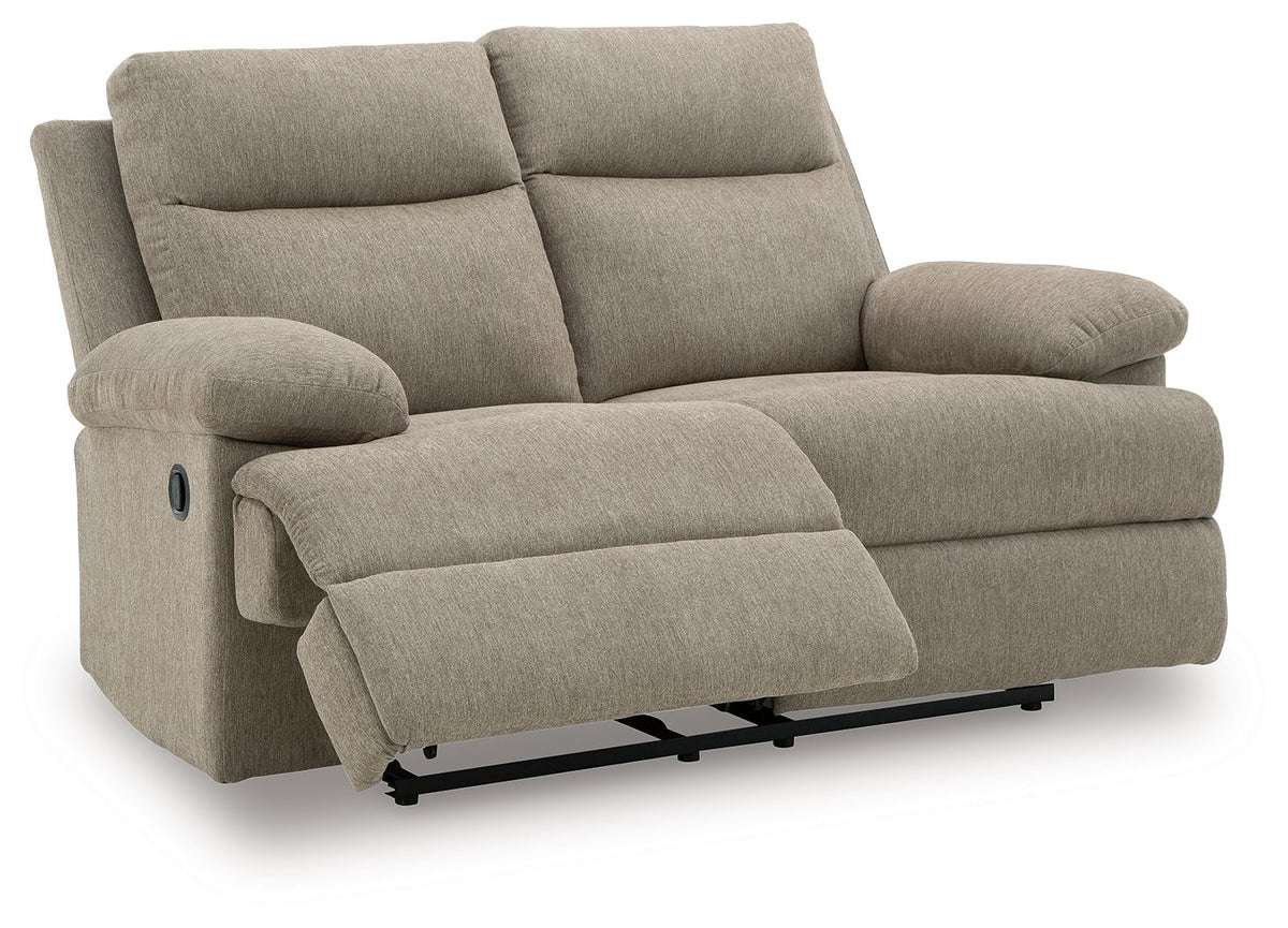 Side-Swipe - Reclining Loveseat - Mocha — view 3