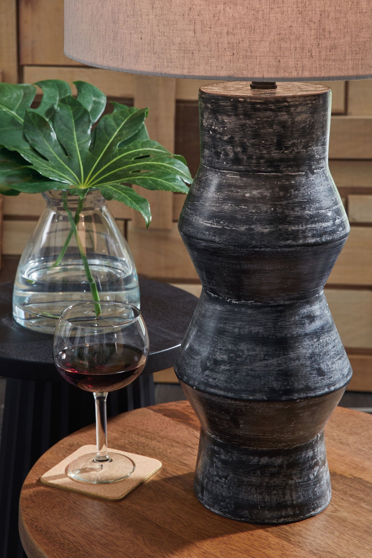 Kerbert - Terracotta Table Lamp - Distressed Black — view 4