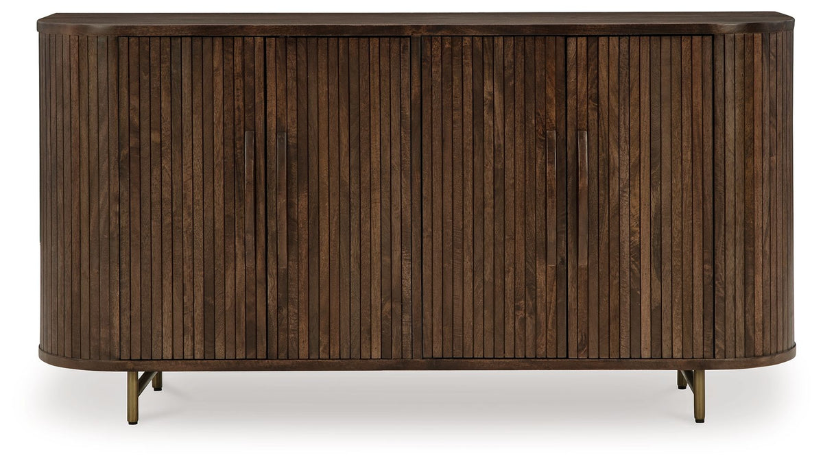 Amickly - Accent Cabinet - Dark Brown — view 4