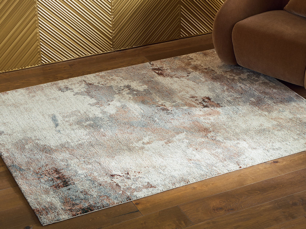 Jadenburg - 5' x 8' Rug - Cream / Gray / Sienna — view 2