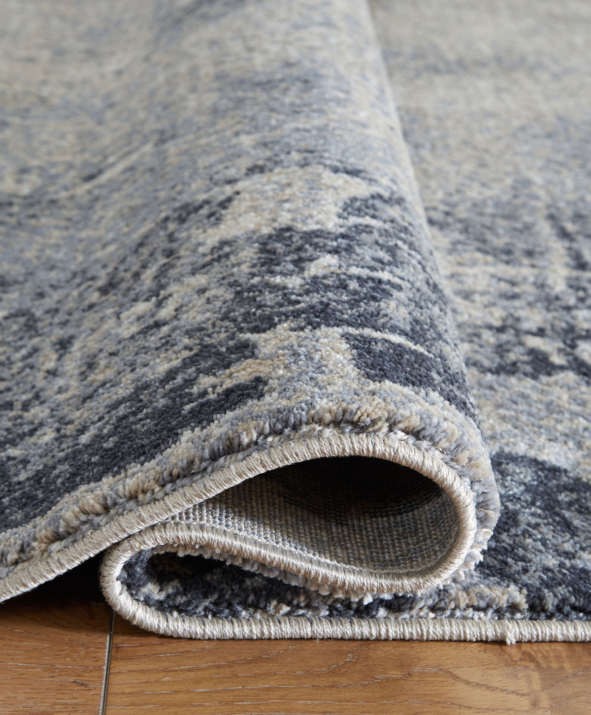 Langrich - 5' x 7' Rug - Blue / Gray / Cream — view 4