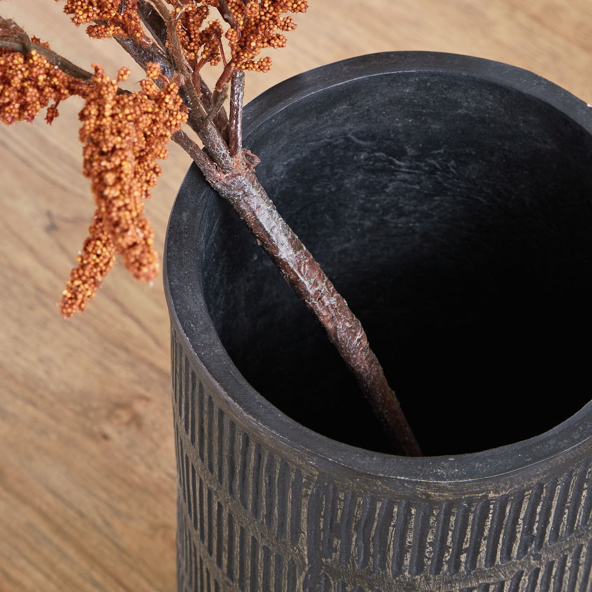 Beninworth - Vase - 16" - Antique Black — view 4