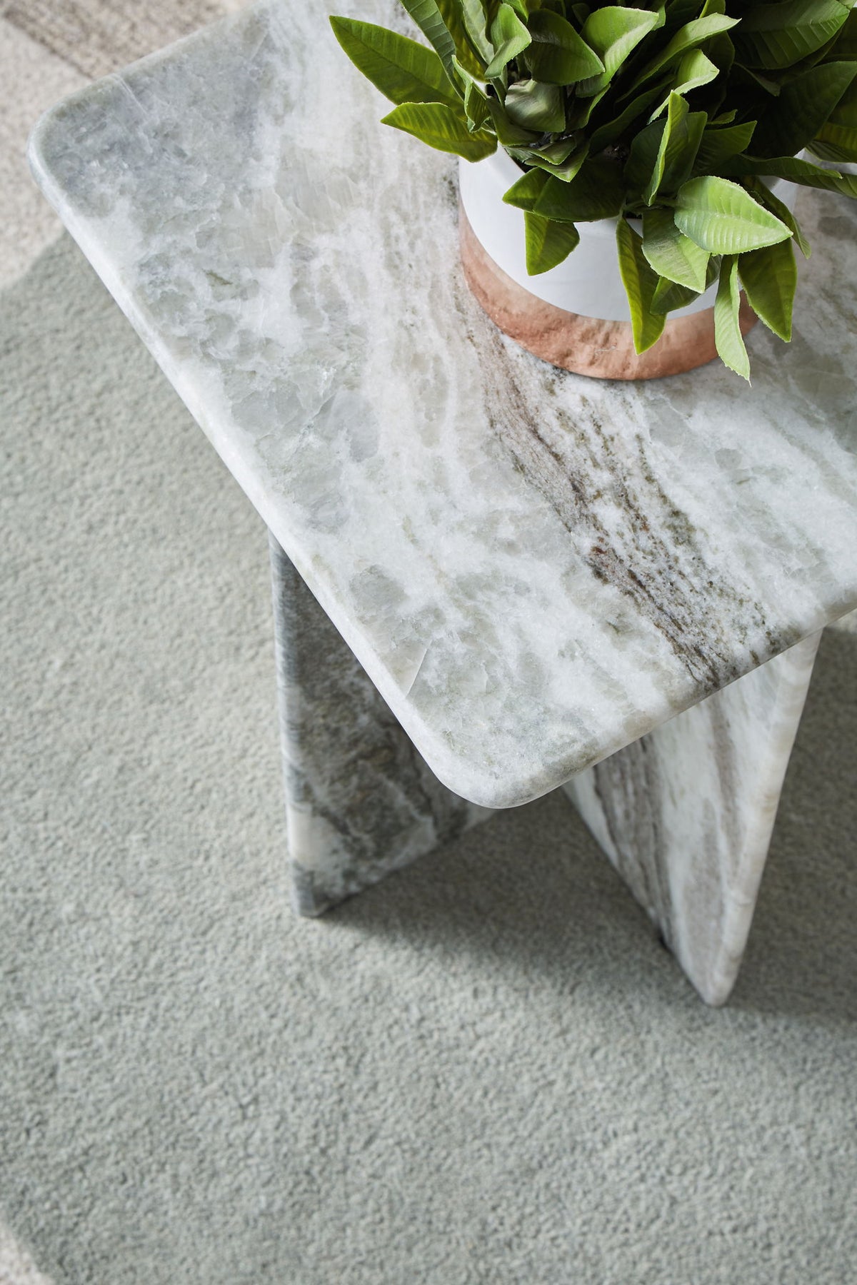 Keithwell - Square Accent Table - Gray — view 7