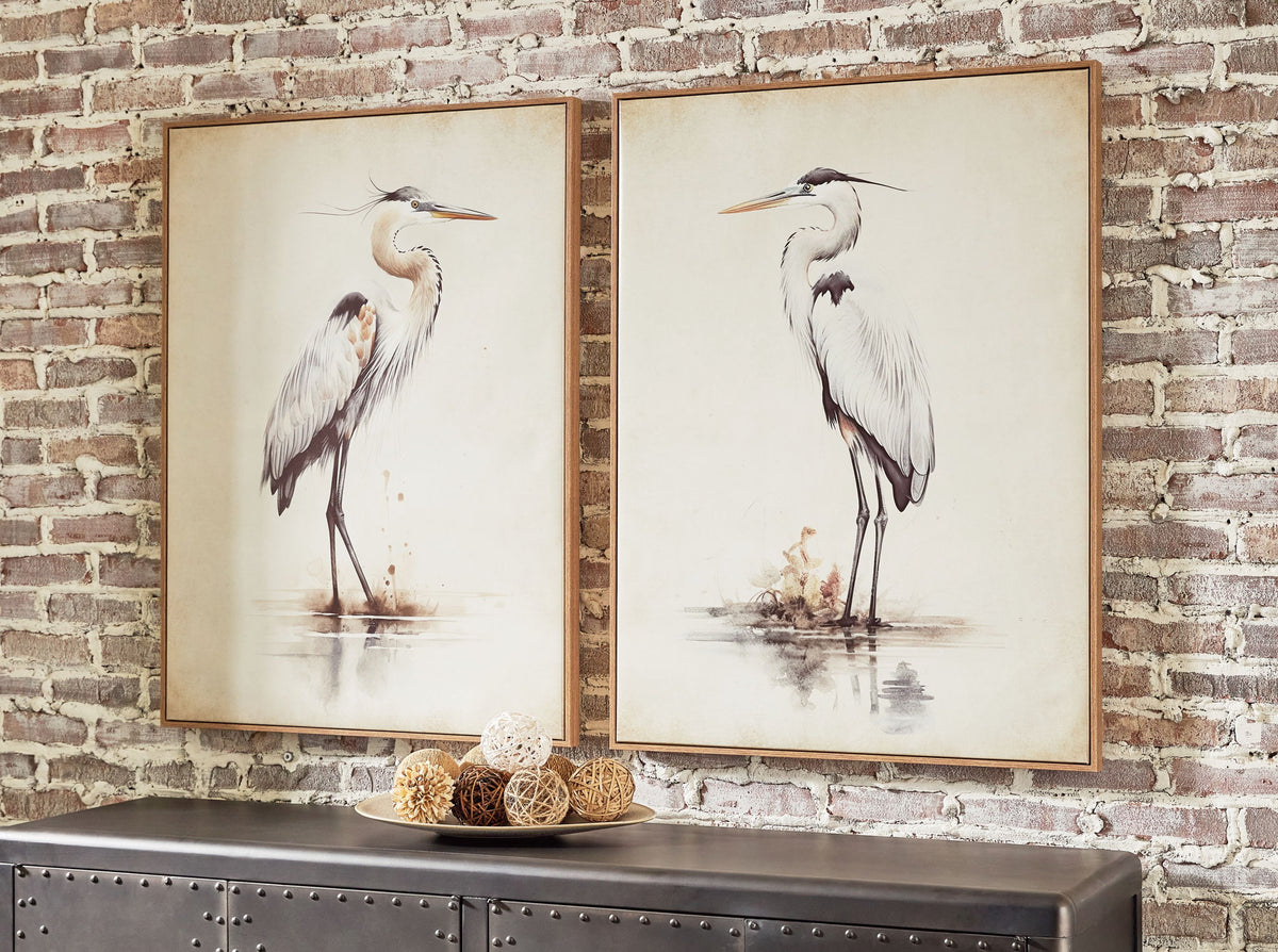 Aubinell - Wall Art Set (Set of 2) - Beige — view 2