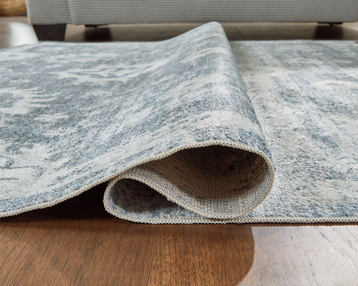Avanworths - 8' x 10' Washable Rug - Blue / Gray / Ivory — view 4